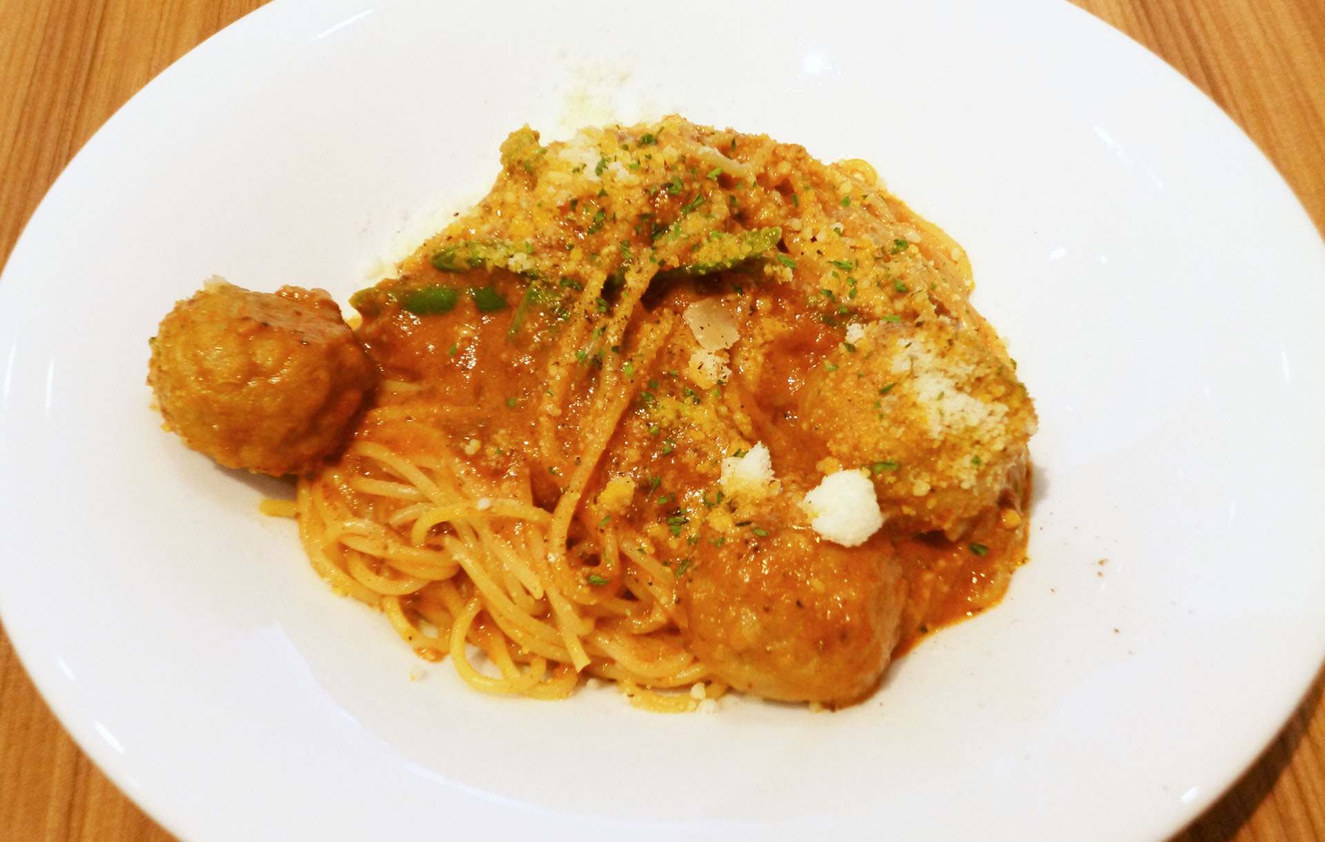 ミートソースパスタ